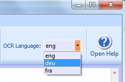 choose OCR language